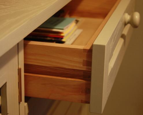 dovetailed drawer detail