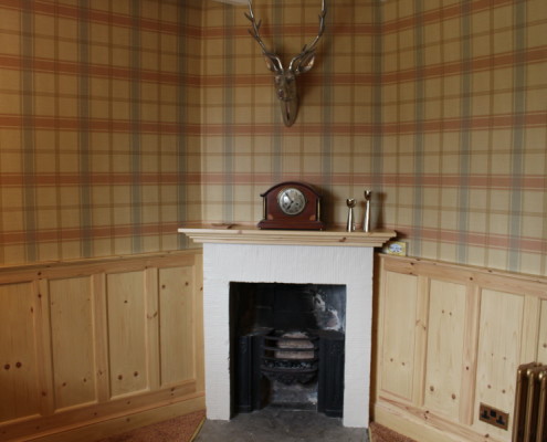 mantlepiece & matching wall panelling